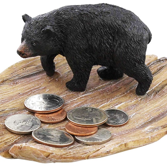 Black Bear Soap, Change, Coins, or Jewelry Dish - Rustic Decor - Picture 3 of 4